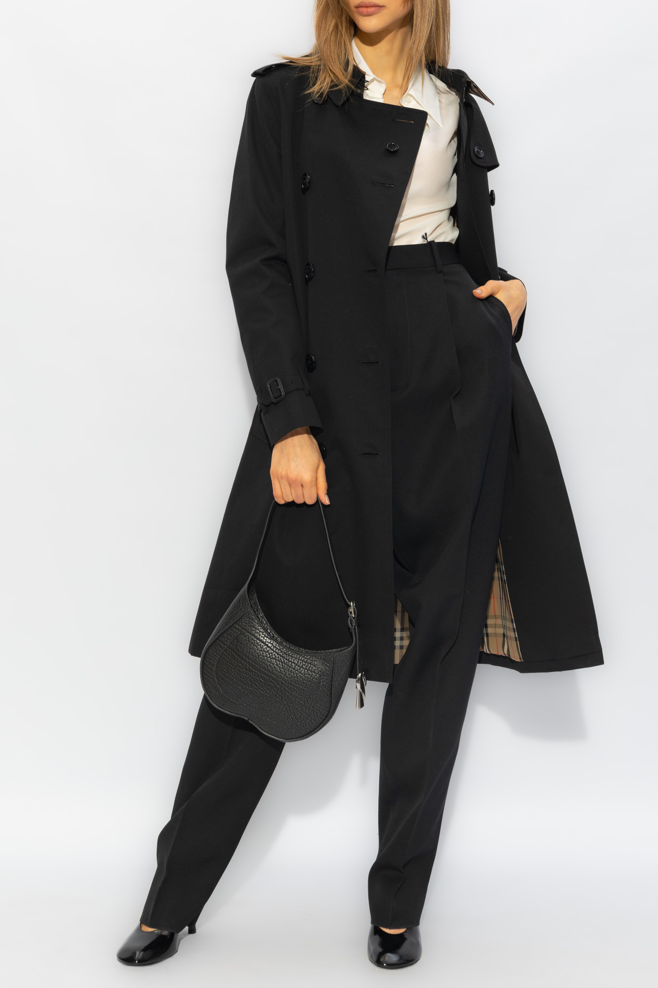 BURBERRY｜COATS (Long Kensington Trench Coat (8079412)) BURBERRY Kensington Long organic cotton-gabardine trench